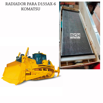 RADIADOR PARA TRACTOR D155AX-6